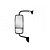 Retrovisor Ford Cargo 2011 2012 Completo Bifocal Convexo Le - Imagem 1