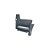 Estribo Axor 4140 Lado Esquerdo Fibra Cinza 9586662501 - Imagem 1
