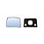 Vidro Auxiliar do Retrovisor VW Constellation LD LE - Imagem 2