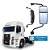 Retrovisor Completo Bi-Partido Volks Constellation LD - Imagem 1