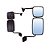 Retrovisor Completo Ford Cargo 2012 em diante L Direito - Imagem 3