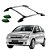 Rack de Teto Meriva 2003 a 2012 Cromado Colado - Imagem 1