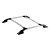 Rack de Teto Peugeot 206 1999 a 2008 Prata Parafusado - Imagem 2