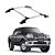 Rack de teto Ranger 1998 99 2000 2001 a 2012 Cab Dupla Prata - Imagem 1