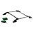 Rack de Teto S10 2012 em diante Cabine Dupla Prata Colado - Imagem 2