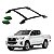 Bagageiro Hilux 2005 a 2015 Preto Cabine Dupla Colado - Imagem 1