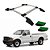 Rack De Teto F-250 1998 a 2001 2002 2003 2004 2005 Prata - Imagem 1