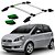 Bagageiro Fiat Idea 2005 A 2013 2014 2015 2016 Prata Colado - Imagem 1