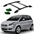 Bagageiro Fiat Idea 2005 2006 2007 2008 A 2016 Preto Colado - Imagem 1