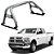 Santo Antônio Dodge Ram 2006 2007 2008 2009 A 2015 Cromado - Imagem 1