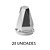 Capa De Porca Diamante 32mm Cromada 20 Unidades - Imagem 2