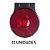 Lanterna Lateral Carreta Randon Bivolt Vermelha Led - 12 un - Imagem 2