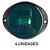 Lanterna Frontal Carreta 65 mm Led Bivolt Verde - 4 un. - Imagem 2