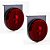 Lanterna Lateral Carreta Randon Bivolt Vermelha 3 Leds 2 un - Imagem 1