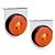 Lanterna Lateral Carreta Randon Bivolt Âmbar 3 Leds - 2 un - Imagem 1