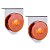 2 Lanterna Lateral Carreta Randon Noma Bivolt Âmbar 3 Leds - Imagem 1