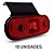10 Lanterna Lateral Carreta Facchini Led Vermelha Bivolt - Imagem 1