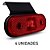 Kit 4 Lanterna Lateral Carreta Facchini Led Vermelha Bivolt - Imagem 1