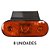 Kit 8 Lanterna Lateral Carreta Facchini Led Âmbar Bivolt - Imagem 3