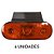 Kit 6 Lanterna Lateral Carreta Facchini Led Âmbar Bivolt - Imagem 2