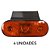 Kit 4 Lanterna Lateral Carreta Facchini Led Âmbar Bivolt - Imagem 2