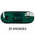 20 Lanterna Lateral Carreta Facchini Led Verde Bivolt - Imagem 2