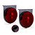 Lanterna Lateral Carreta Randon Bivolt Vermelha 3 Leds 2 un - Imagem 1