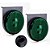 2 Lanterna Lateral Carreta Randon Bivolt Verde 3 Leds - Imagem 1