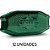 12 Lanterna Lateral Carreta Bau Exclusive Verde 3 Leds - Imagem 1