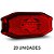 Lanterna Lateral Carreta Exclusive Bivolt Verm 3 Leds 20 un - Imagem 1