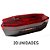 Lanterna Lateral Carreta Exclusive Bivolt Verm 3 Leds 20 un - Imagem 2