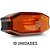 Lanterna Lateral Carreta Bau Bivolt Âmbar 3 Leds 10 un - Imagem 1