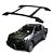 Bagageiro Hilux 2016 em diante Preto Colada - Imagem 1