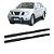 Estribo Frontier XE 2008 a 2016 Cabine Dupla Preto Oblongo - Imagem 1