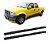 Estribo F350 1999 a 2012 Cabine Dupla Preto Oblongo - Imagem 1
