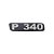 Emblema Potência Para P340 Antigo - Cinza - Imagem 1
