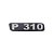 Emblema Potência - Cinza - Para P310 Antigo - Imagem 1