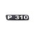 Emblema Potência Para Scania P310 Antigo - Cromado - Imagem 1