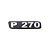 Emblema Potência - Cromado - Para P270 Antigo - Imagem 1