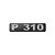 Emblema Potência Para Scania P310 Moderno - Cinza - Imagem 1