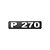 Emblema Potência Para P270 Moderno - Cromado - Imagem 1