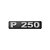 Emblema Potência - Cinza - Para P250 Moderno - Imagem 1