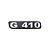 Emblema Potência - Cromado - Para G410 Antigo - Imagem 1