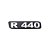Emblema Potência Para R440 Antigo -Cromado - Imagem 1