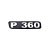 Emblema Potência - Cromado - Para P360 Antigo - Imagem 1