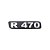 Emblema Potência Para R470 Antigo - Cromado - Imagem 1