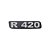 Emblema Potência - Cinza - Para R420 Antigo - Imagem 1