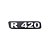 Emblema Potência - Cromado - Para R420 Antigo - Imagem 1