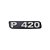 Emblema Potência Para Scania P420 Antigo - Cinza - Imagem 1