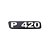 Emblema Potência Para Scania P420 Antigo - Cromado - Imagem 1